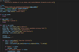 build python scripts, bots, or web scrapers for you