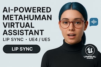 build ai powered metahuman virtual assistant lip sync ue4 ue5 engine avatar
