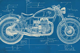 create patent drawings, technical line drawings,  blueprints