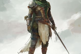 illustrate your d and d character portrait