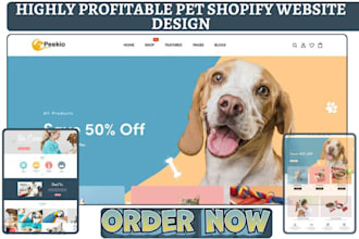 design animal pet shopify cat product pet accessories pet care store pet website