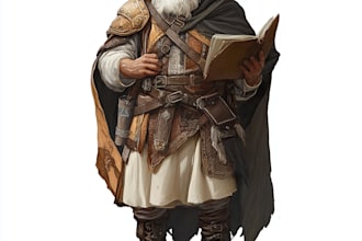 create a dnd art and d and d character for you