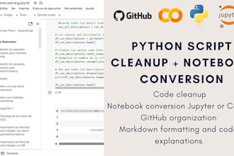 clean and organize your python scripts in jupyter or colab