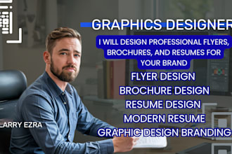 design professional flyers, brochures, and resumes for your brand