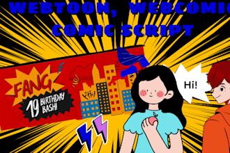 write webtoon webcomic or comic book script