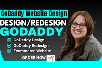 develop a professional godaddy website godaddy website design  godaddy ecommerce