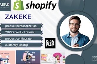 do shopify store product configurator zakeke customily kickflip