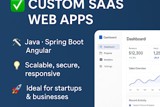 develop web applications using java, spring boot and angular