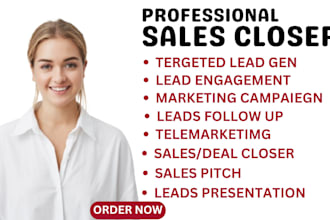 be your sales representative salesperson sales expert sales closer sales leads