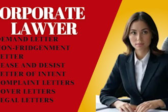 draft legal letters and legal writing and drafting as a lawyer