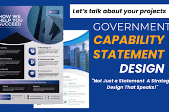 develop a capability statement that wins high value government contracts