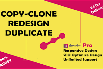 clone, copy, duplicate and redesign shopify store