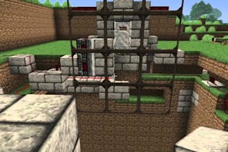 minecraft game pvp arenas, minecraft plugin setups, redstone systems, animations
