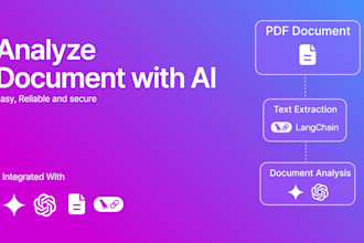 build an ai app for PDF text extraction and document analysis, ocr