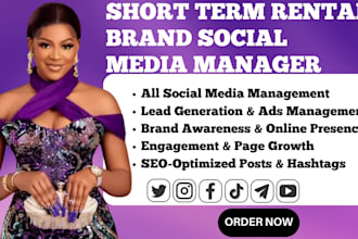 be your brand social media hotel, short term rentals, vacation, property manager
