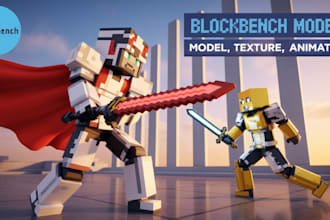 create custom minecraft 3d model using blockbench