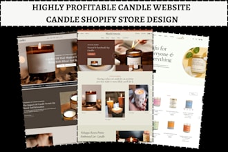 design candle store scented candle dropshipping candle spiritual shopify website