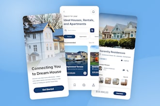 develop vtu app properties management app, travel app, estate app, agency app