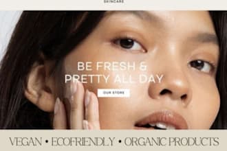 build dynamic skin care website beauty skincare website cosmetics skincare store