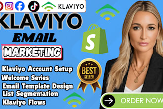 setup shopify klaviyo email marketing flows email automation email campaign sms