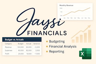 review your income statement and provide forecast or variance insights