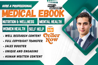 ghostwrite medical ebook, health and fitness, neuroscience, workbook, journal,