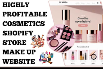 design cosmetics shopify website make up shopify store lipstick shopify website