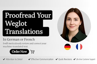 proofread your weglot translations in german or french