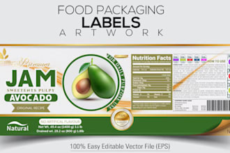 do design custom product packaging, box, pouch, bag and label, product design