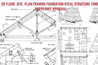 design 2dfloor site plan framing foundation structure timber for permit approval