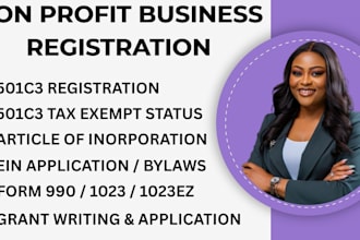 do llc ein 501c3 non profit registration tax exempt for us uk charity bylaws 990
