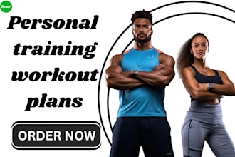 create personal training workout plan fitness program and meal plan