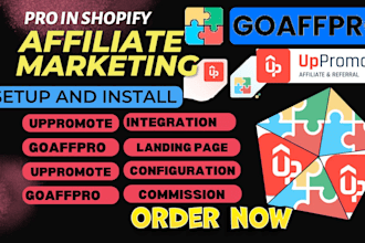 setup goaffpro shopify affiliate marketing goaffpro uppromote affiliate program