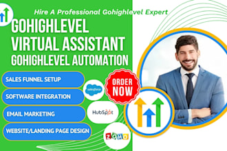 be your gohighlevel zoho hubspot virtual assistant gohighlevel expert CRM expert
