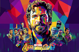 make a beautiful wpap pop art portrait