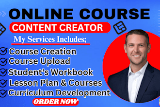 create a high ticket online course content course creation course website, ebook