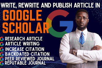 backdate, write and publish article in h index journal on google scholar