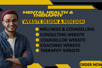 design, redesign mental, health theraphy coaching consultant counselling website