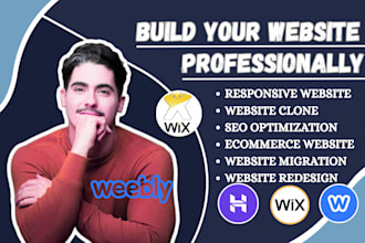 build hostinger website, weebly website, wix website, wordpress website, weebly