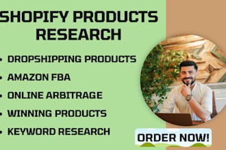 do product research for amazon online arbitrage, shopify winning products