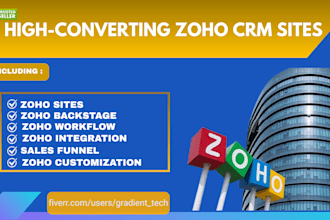 build zoho crm sites campaigns sales zoho landing page websites