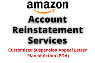 reinstate your amazon account with expert appeal letter and plan of action