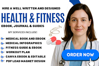 write and design fitness ebook, workout plan, canva ebook, fitness guide