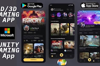 develop 2d 3d unity game app multiplayer mobile game and game website