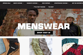 design luxury thrift shopify store used cloth pre loved cloth thrift website