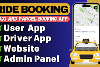 develop taxi booking app, uber, indrive clone rideshare app for android and ios