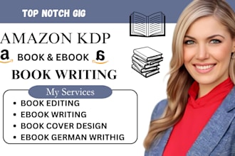 be nonfiction ebook ghostwrite, amazon kindle ebook writer, german ebook writing