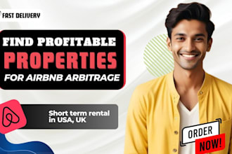 airbnb, profitable properties for airbnb arbitrage, short term rental in USA, UK