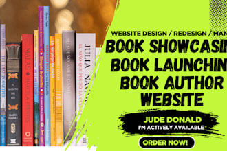 design author website, book author website, author landing page, ebook website