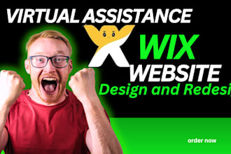 design or redesign wix website, wix landing page, wix online store